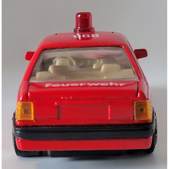 Dickie Cars Diecast Germany Fire Service Auto 4 1/2" Feuerwehr - Picture 4 of 8
